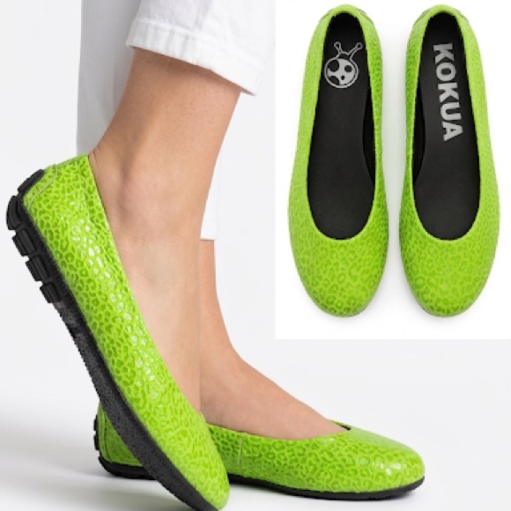 Kokua Lime Green Women's Ballet Flats